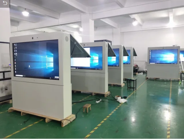 55 65inch Advertising Screen 2500nits 3000nits Led Backlight TFT Panel Outdoor Digital Signage Wall Mounted LCD Display Monitor