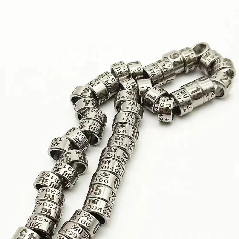 Homing pigeon rings customizable Rings pigeons Stainless steel ring