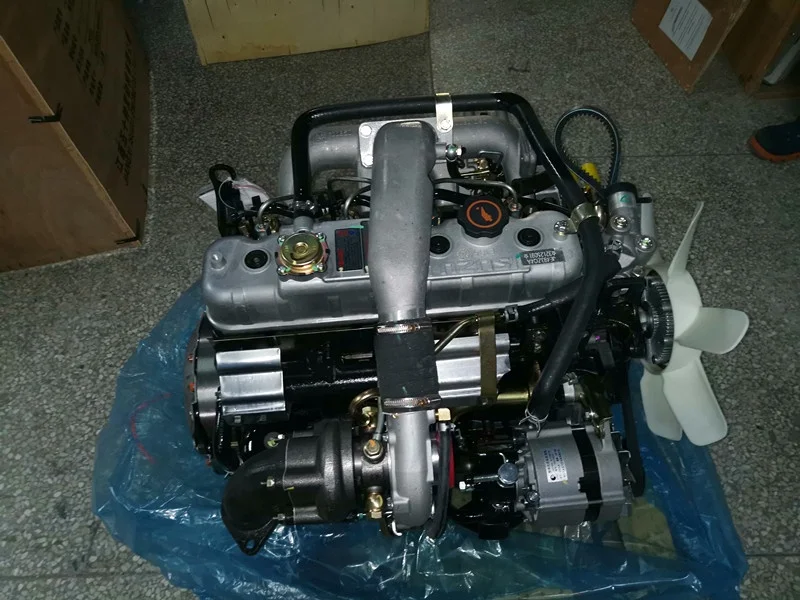 In stock 4 cylinder 4 stroke 68KW 3600RPM Isuzu 4JB1 with turbo diesel engine