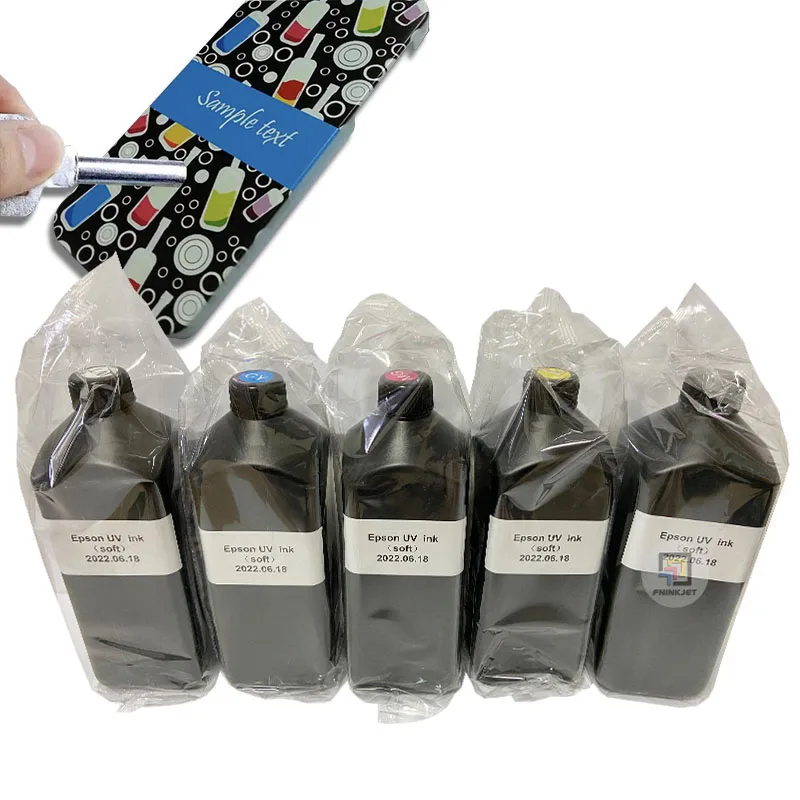 Fninkjet оптовая продажа высококачественных гибких/жестких/нейтральных УФ-чернил для Epson I3200 DX5 DX7 DX9 XP600 XT800 печатающая головка