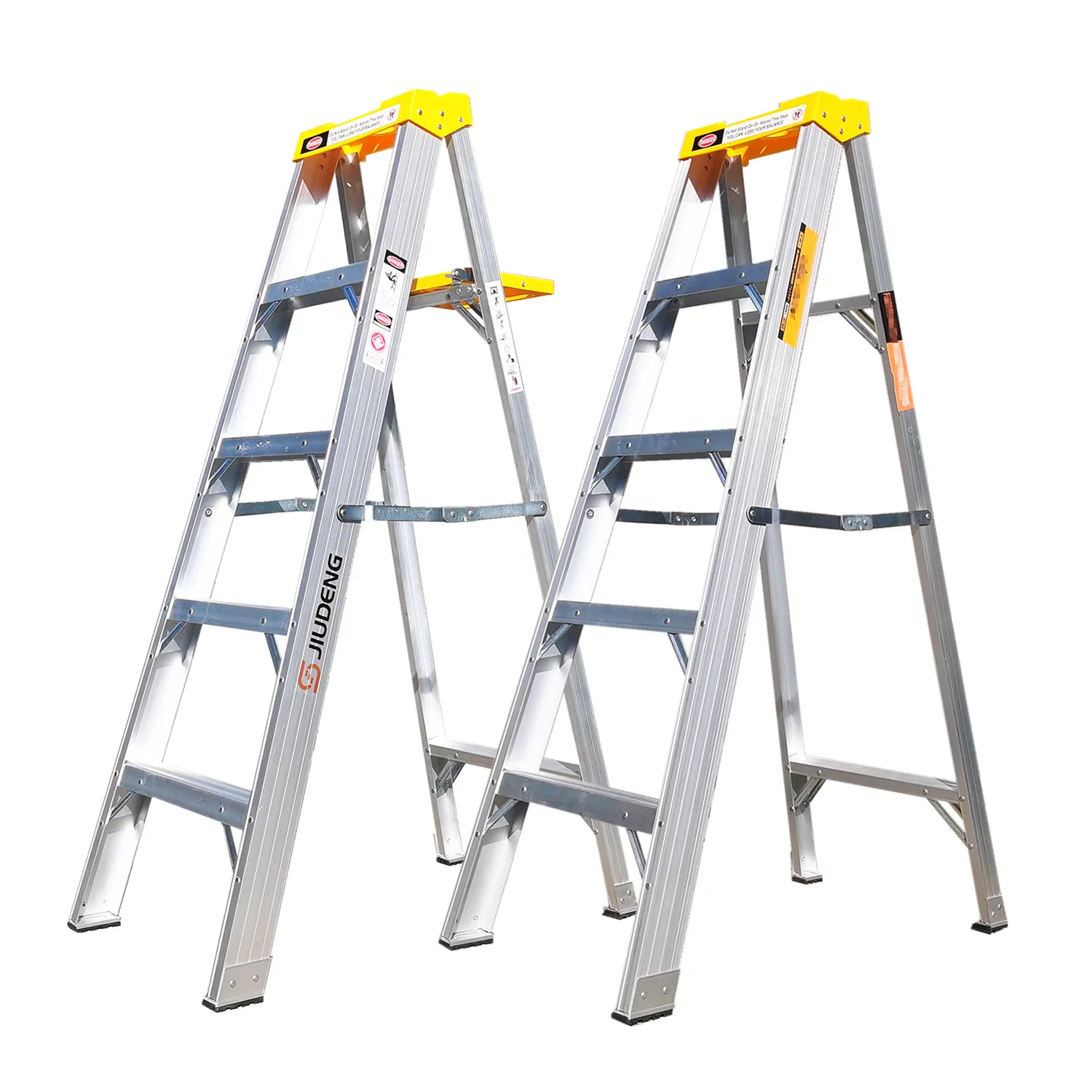 Escalera plegable de aluminio de doble cara 3 4 5 6 7 8 9 10 11 12 pasos