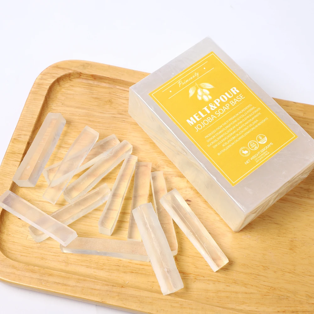 Primeauty Custom Handmade DIY Transparent Organic Glycerin Melt and Pour Natural Shea Butter Goat Milk Soap Base for Soap Making