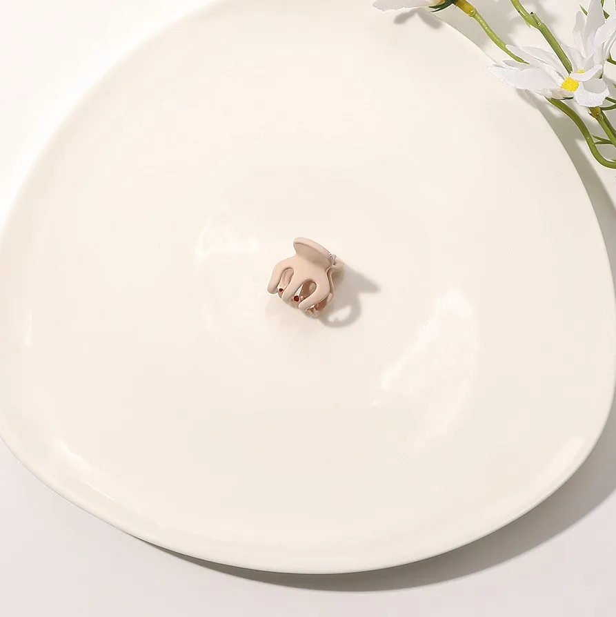 matte mini  2cm Hair Claws hollow small hair clip claw for girls and children