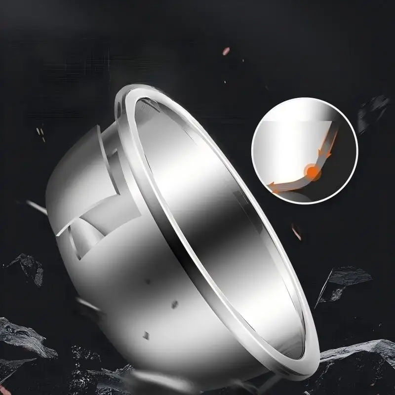 Durable 26Cm Stainless Steel Basin Household Washing Cleaning Storing Multi-Purpose Basin