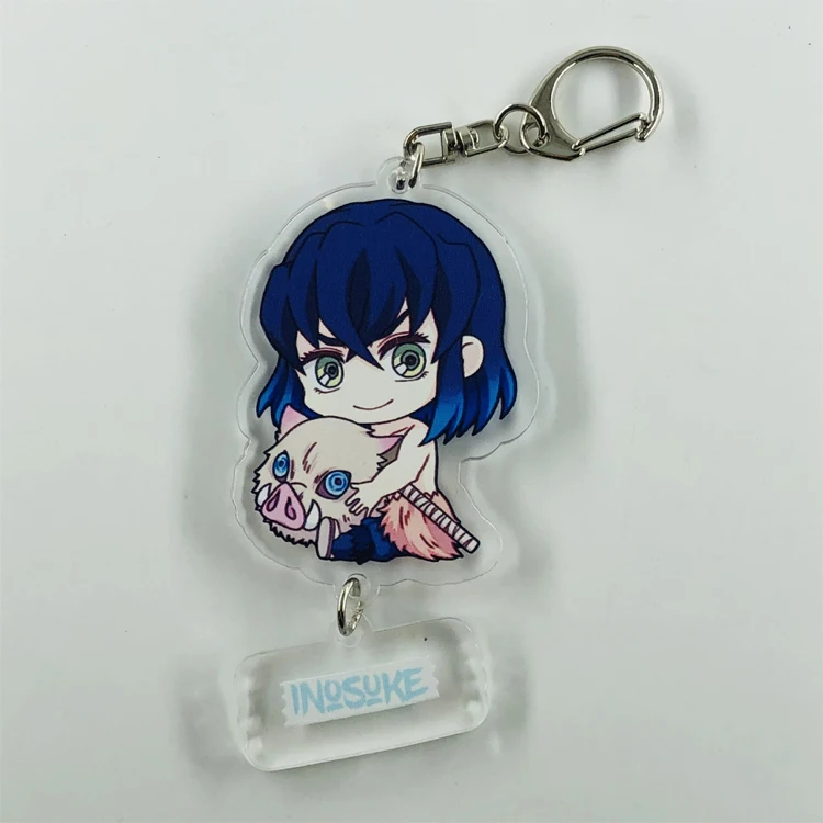 Initial Keychain Custom Cute Personalized Logo Acrylic Keychain Anime