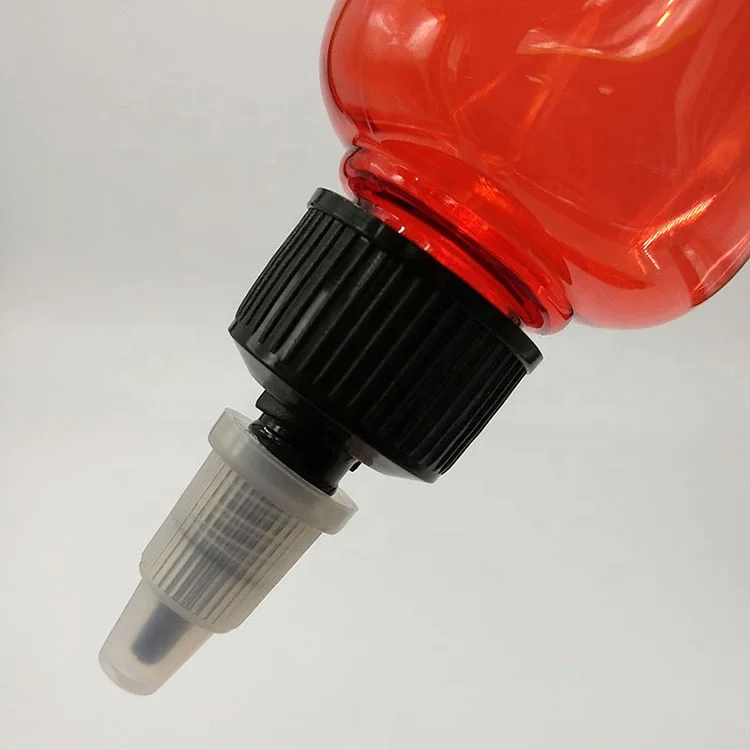 Empty Plastic Liquid Squeeze Bottle With Sharp Mouth Nozzle tips