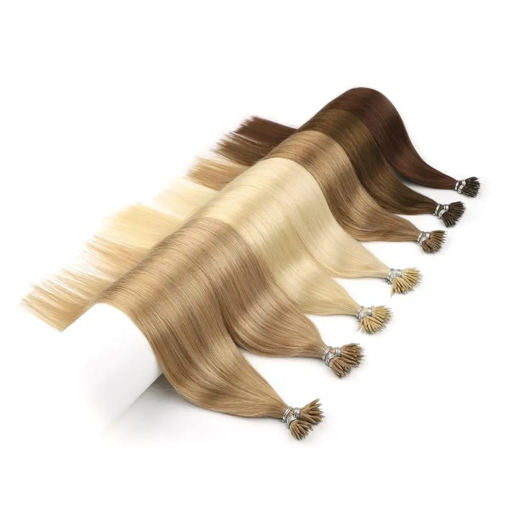 Free Sample Neitsi  Nano Ring Tip Extensions Human Hair Extension Straight Nano Tip Hair
