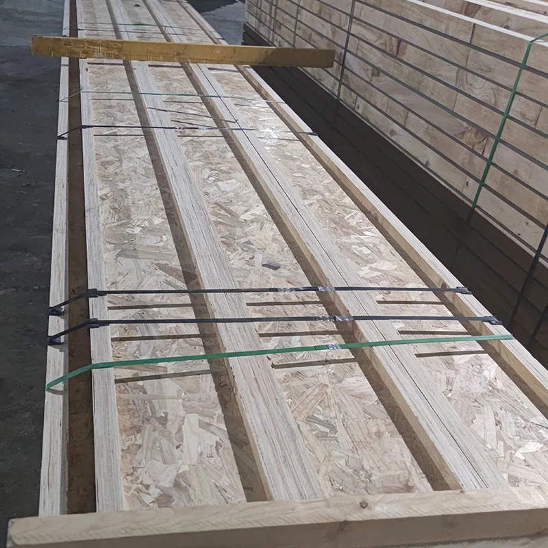 OSB Web Structure I-joist Beam LVL beams rafters or Strand lumber construction outdoor structural wood