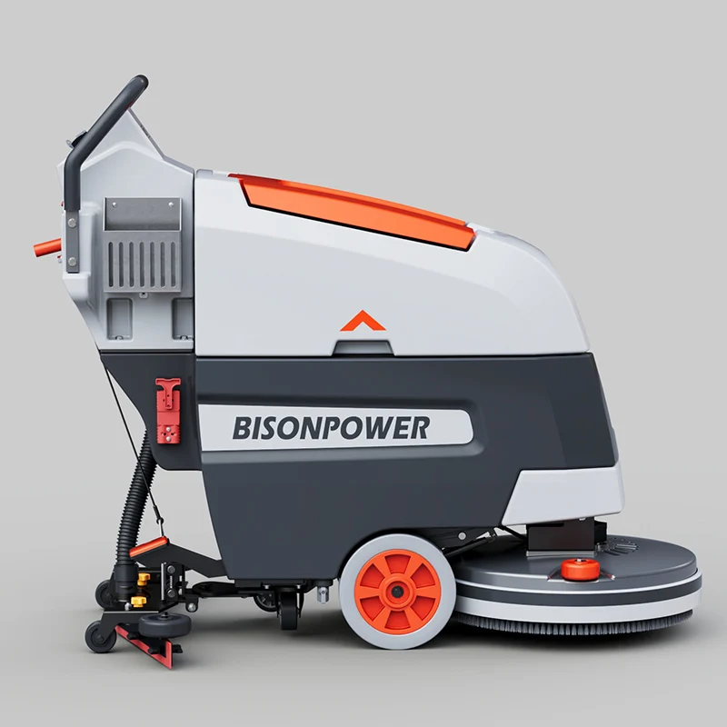 Bison Home Electric Road Street Sweeper Heavy Duty Floor Scrubber Cleaning Machine