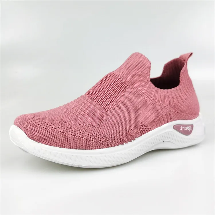
Factory Hot Selling Shock Absorption And Breathable Rubber Sole Cotton Women Casual Shoes 