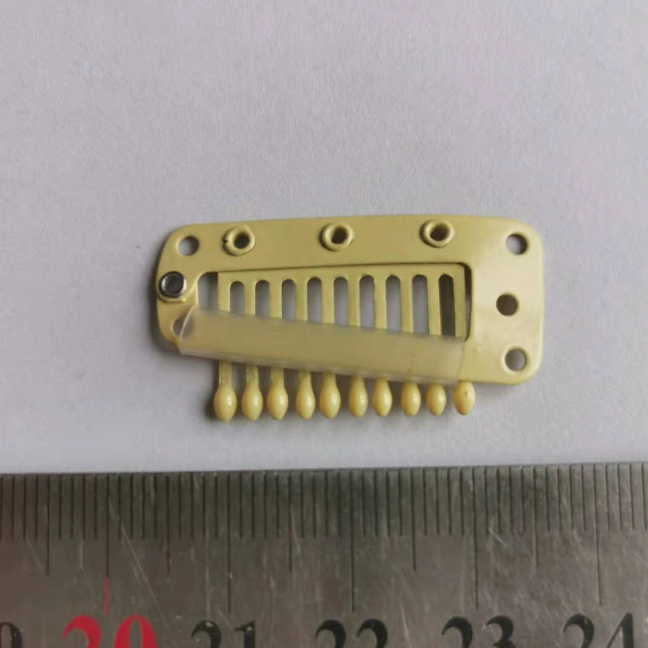 34mm 10 teeth stainless steel carbon steel 1000pcs per bag Metal Snap Clips for Hair Extension Clips