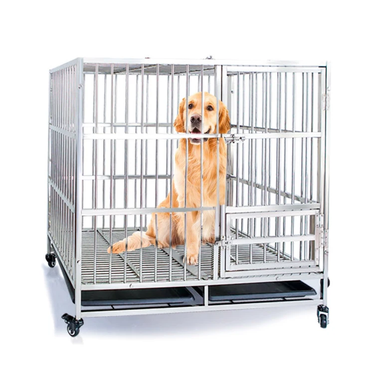 Relaxlines pet stainless steel folding large medium and small pet boarding exhibition dog cage