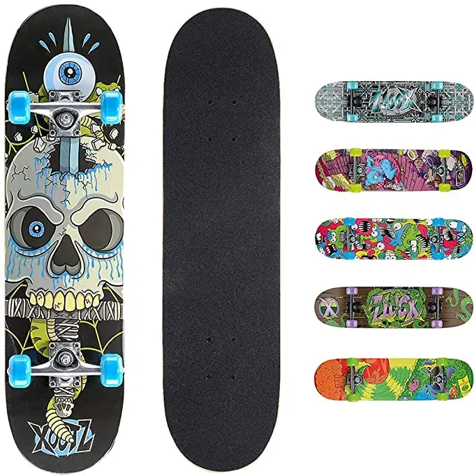  Oem patineta 7 слоев Канадского Клена Горячая yow спортивное оборудование длинной стойки внешняя сторона скейтборда surfskate изготовленный на заказ для катания