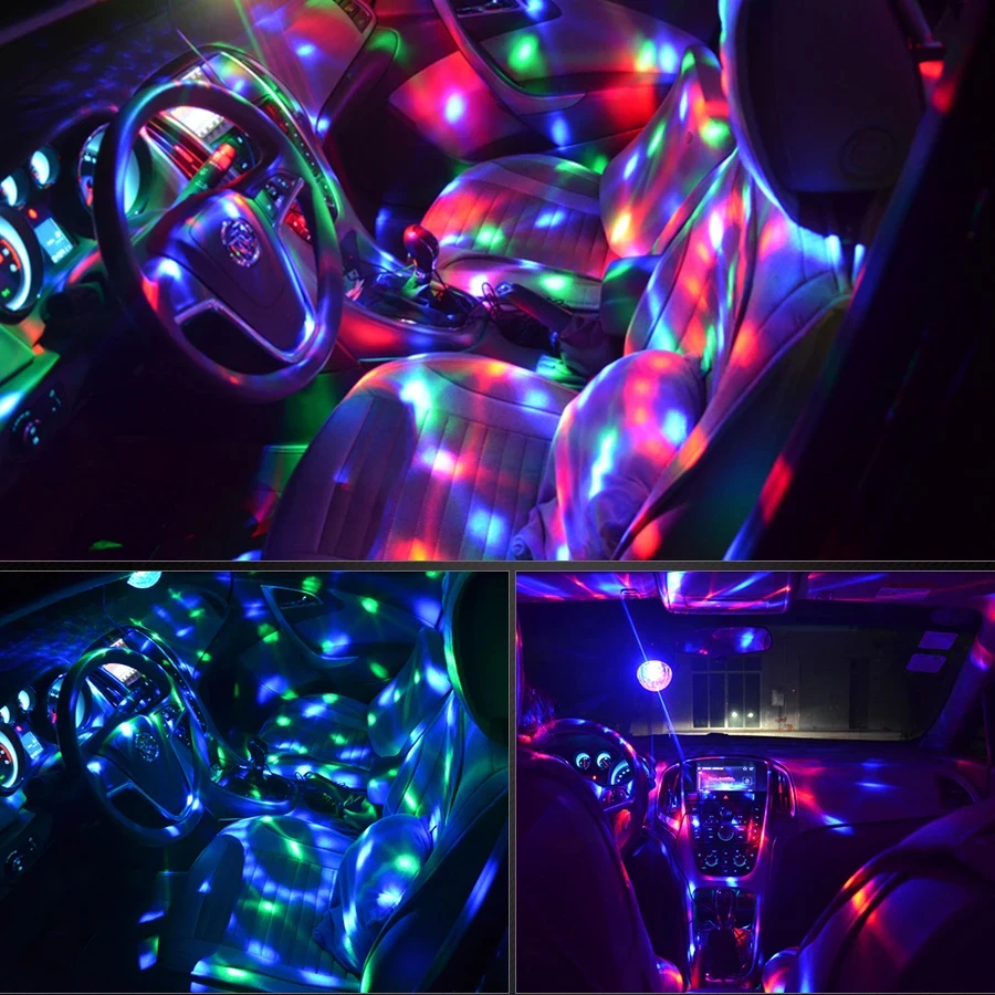 Светодиодный праздничный сценический RGB светильник лазерный Dj стробоскоп Рождественский проектор вращающийся дискошар со звуковой активацией лампа для танцпола 3