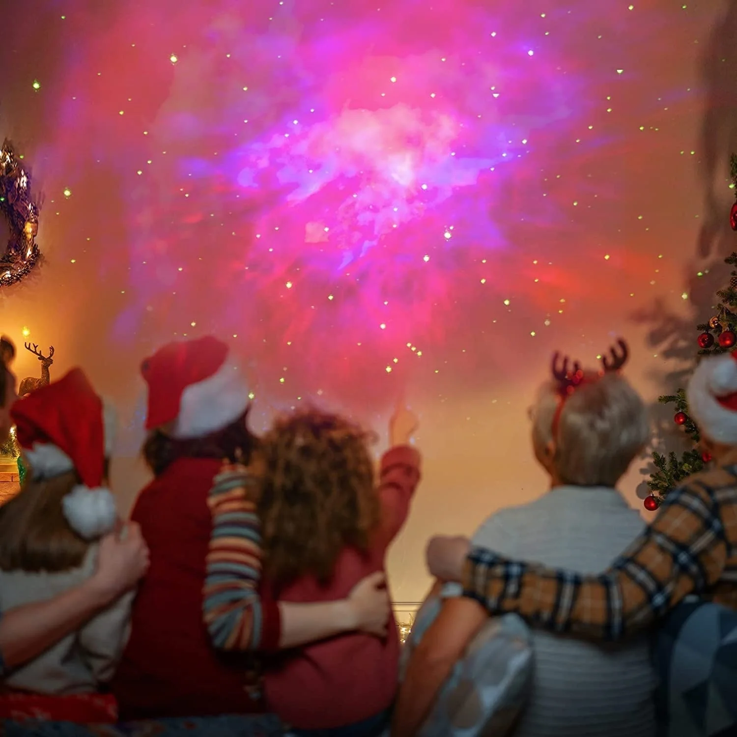 LED Astronaut Projector Lamp Star Galaxy Bedroom Atmosphere Light Bluetooth Speaker With Remote Control For Decoration Ornament
