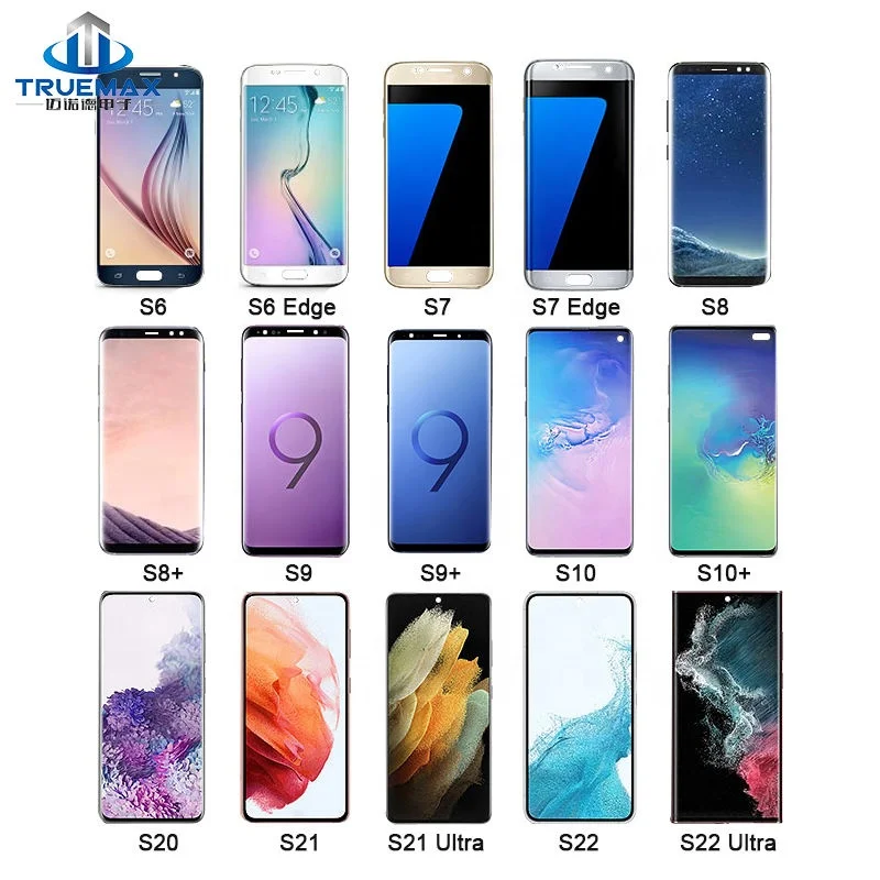 TEMAX LCDs for Samsung S4 S5 S6 Edge S7 S8 S8+ S9 S9+ Plus S10e S10 Lite S20 Fe S20+ S21 S21+ S22 Ultra 5G LCD Display Screen