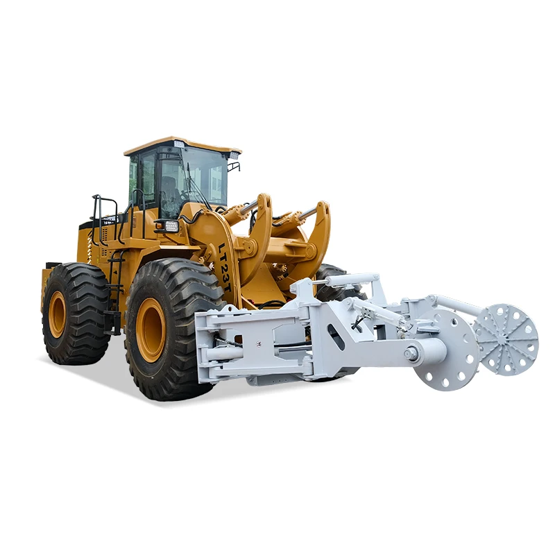 LTMG  wheel loader forklift stone  18 ton 23 ton 28 ton diesel loader forklift with tire clamp