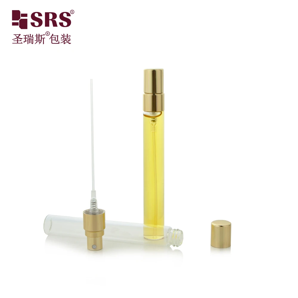 10ml Empty Cosmetic Packaging Glass Transparent Travel Perfume Spray Bottle
