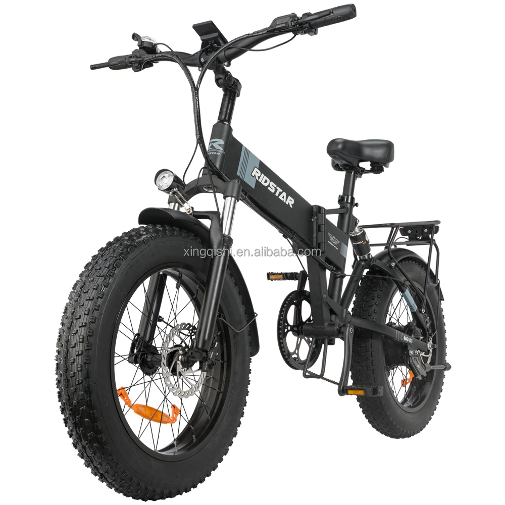 Loaded Bicycle Folding Electric Bike Ireland Moped 150kg 20 Inch 1000W 2 Seats Lithium Battery 48V Rear Hub Motor Gua 7 Speed