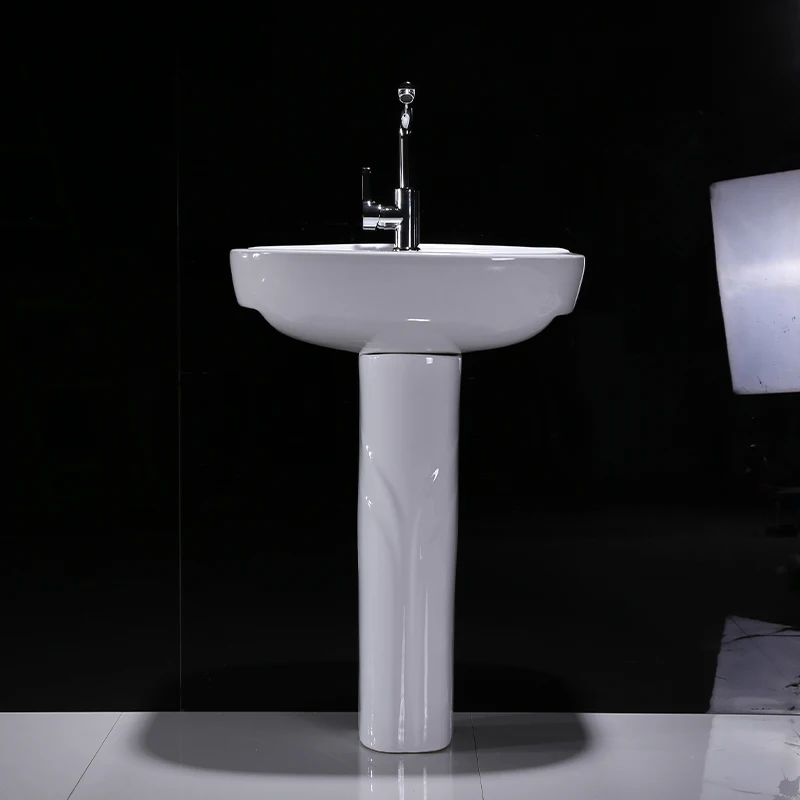 Classical face basin wolnostojaca ceramiczna umywalka two-pieces pedestal basin floor stand bathroom sink