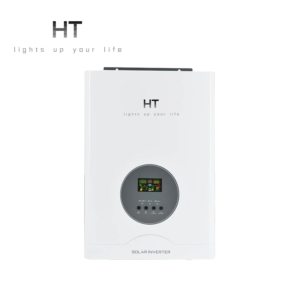 Mppt all in one off grid pure sine wave 3kw 4kw 5kw dc 12v 24v 48v  to ac 220v 3000w power hybrid solar panel inverter