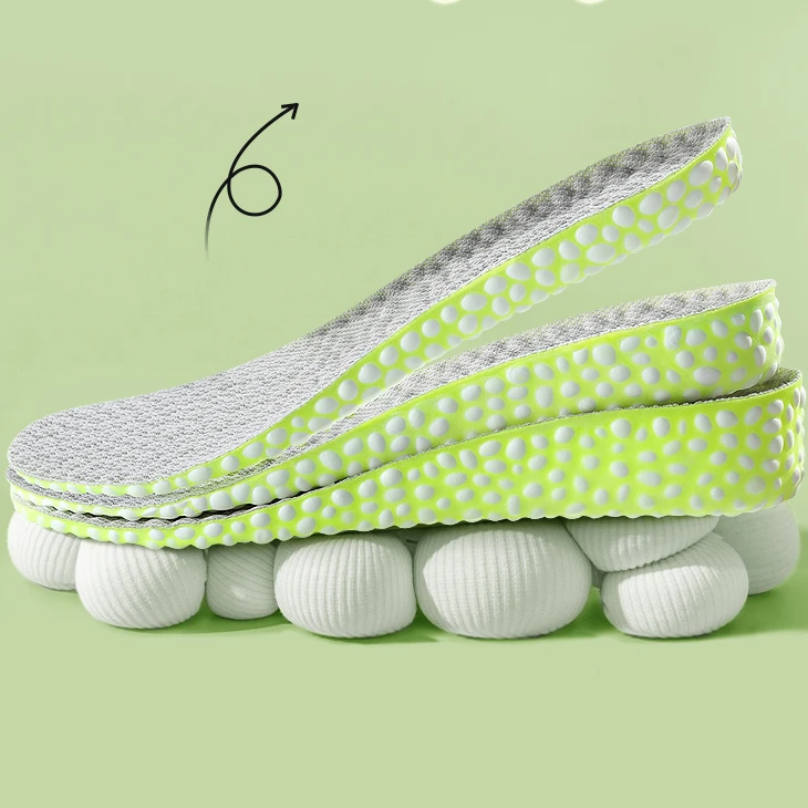 Martin boots sweat-absorbing deodorant Heightening insole sports shock-absorbing insole invisible inner heightening pad insole