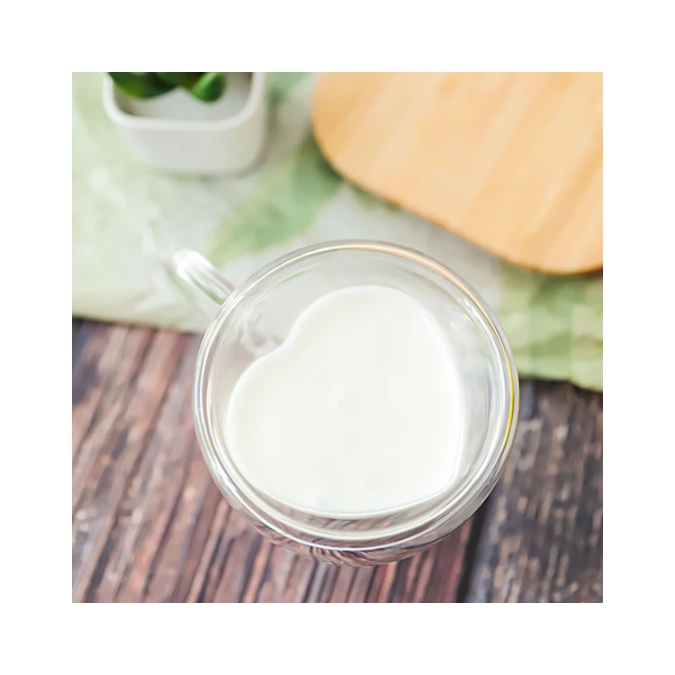 Heart-Shaped Durable Anti-Scald  Plastic Space Coffee Cup Modern Vacuum Milk Tea Cup