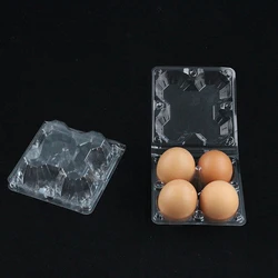 Disposable 4 / 6 / 8 / 9 / 10 / / 15 hole egg carton packaging tray supplier transparent PET plastic blister tray for eggs