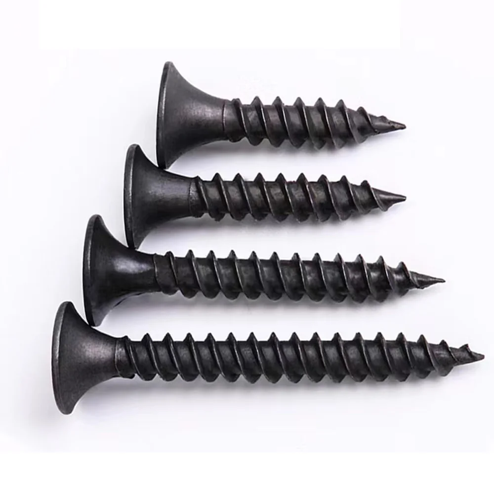 Black phosphatedself drywall screws 1 1/4 coarse thread galvanized drywall screws gypsum tianjin drywall screw