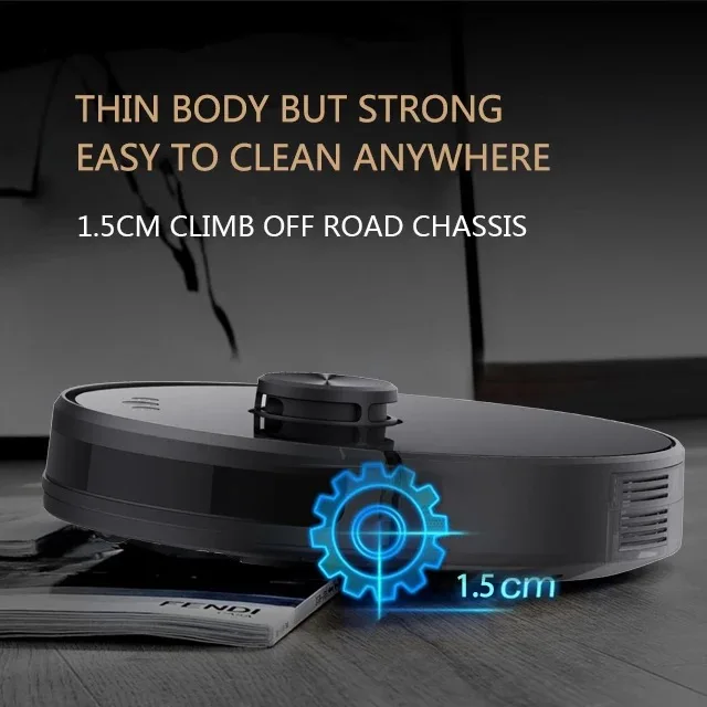 Wi-Fi, робот-пылесос 2000PA робот-пылесос с СПД навигации Smart бак для воды с автоматической зарядкой