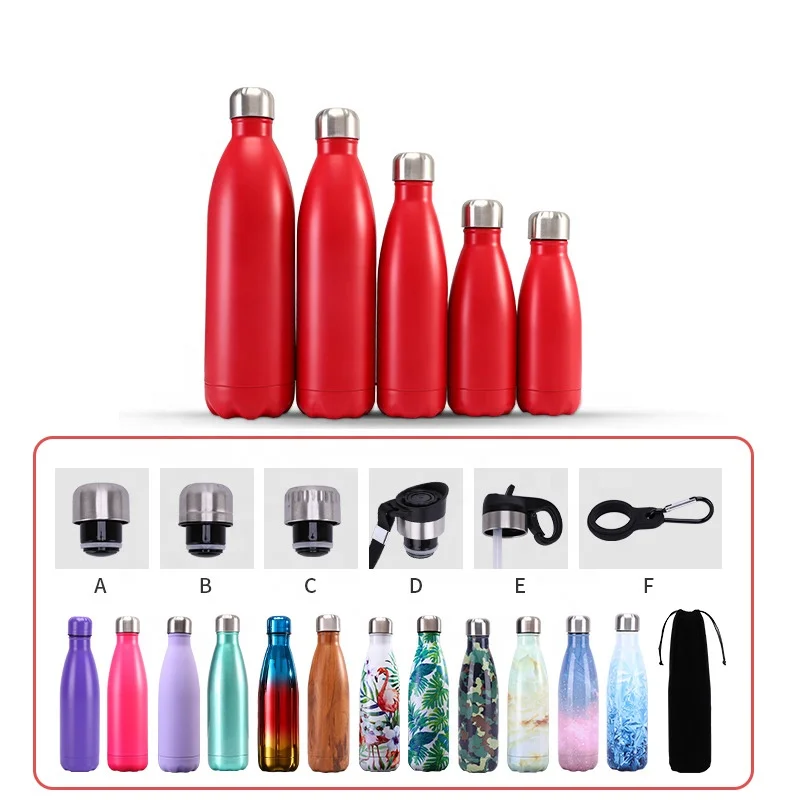 2024 New Stainless Steel Sport Cola Water Bottles Wholesale Custom Logo 500ml 17oz Vacuum Insulated Water Bottle Sport BPA Free
