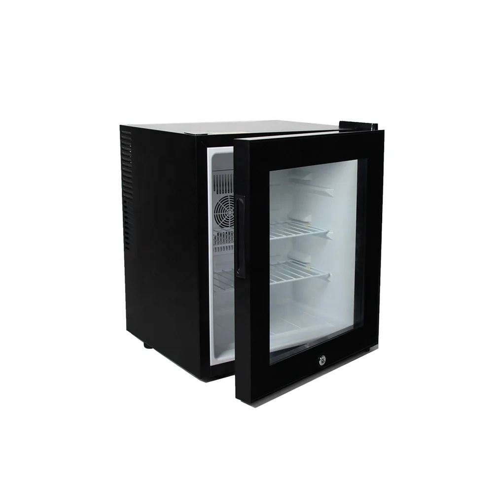 Wholesale portable electronic display glass door 30L small mini fridge freezer for room