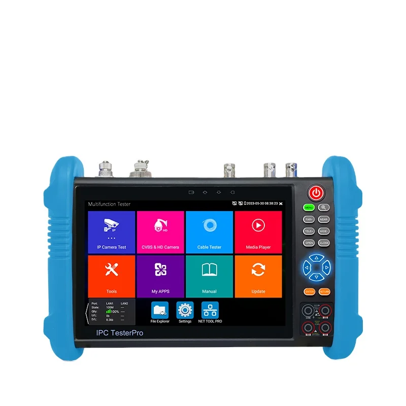 7 inch Screen All in one full functions SDI HDMI VGA TDR 4K 8MP IPC CCTV Tester 8K IP/CVBS AHD CVI TVI analog Camera Tester