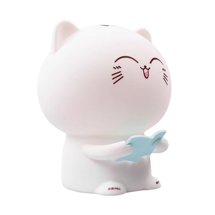 7 colors cat silicone led touch sensor light cute night lamp children bedroom