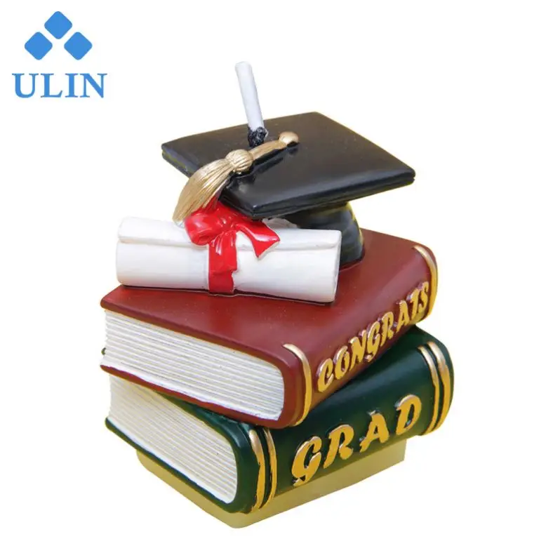 
Best Quality Chinese Manufacturer Graduation Candle Book Model With Gifts 