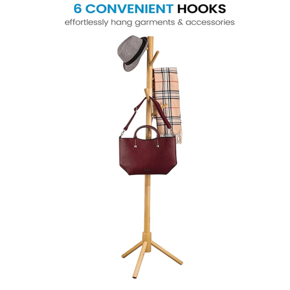 Высококачественная деревянная стойка в форме дерева, легкая сборка, регулируемые размеры, оптовая продажа с завода, деревянная стойка для пальто
