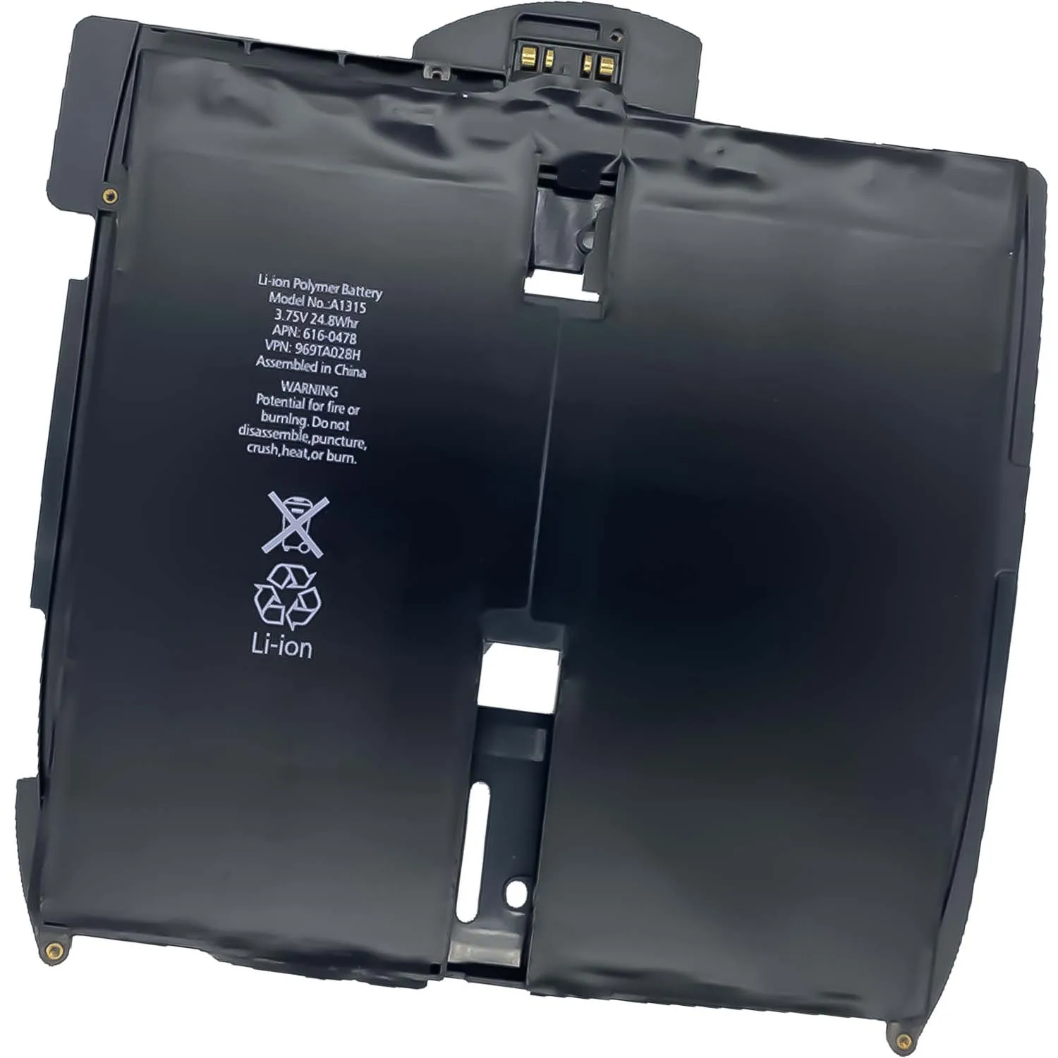 6500mAh A1315 100% zero cycle 100% health High Durability Factory Supply battery for  ipad 1