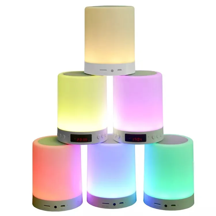AOOLIF wholesale price 600mah 3W smart bluetooth speaker with clap on lights colorful touch lights