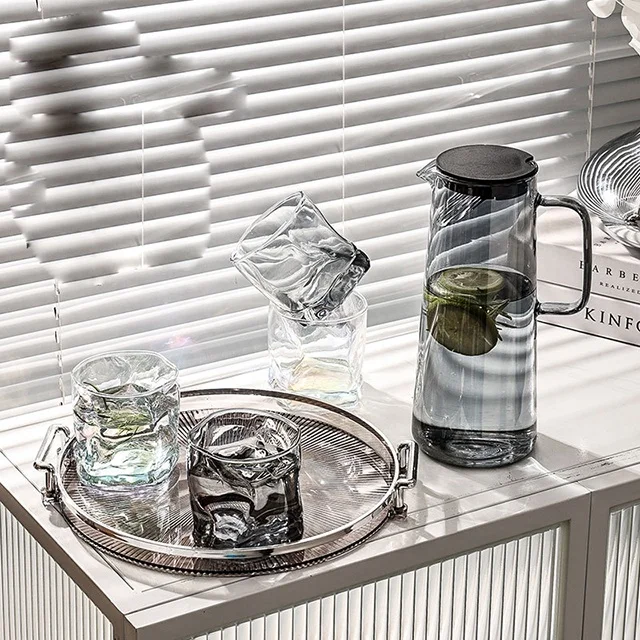 Household Glass Set 6 pcs Drinking Cup Light Luxury Pakistan Water Glass Set Fashion Water Drinking Glass