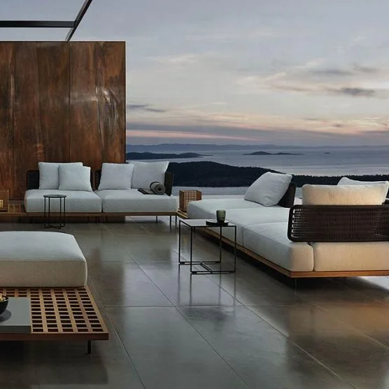 2019 Walden New Collection High quality Teak Outdoor Furniture Garden sofa set
