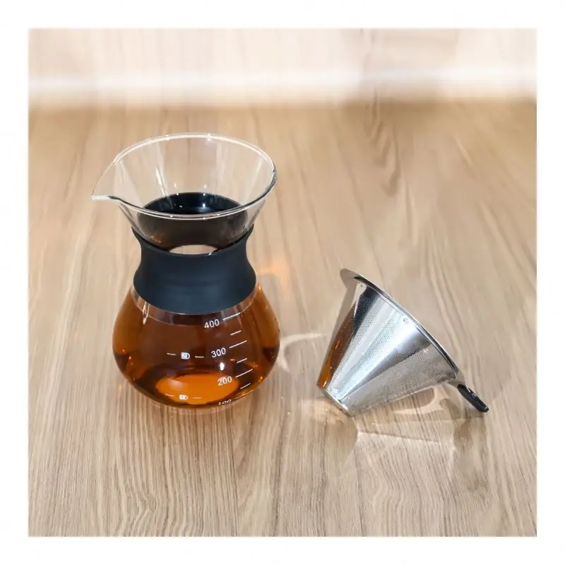 400ml coffee glass kettle coffee glass pot moka pot glass