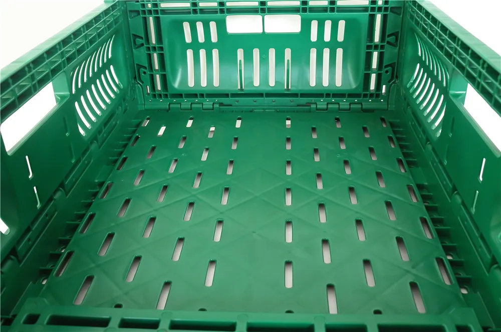 farm use 600*400*180 MM open wall and foldable  fruits and vegetable plastic Crate