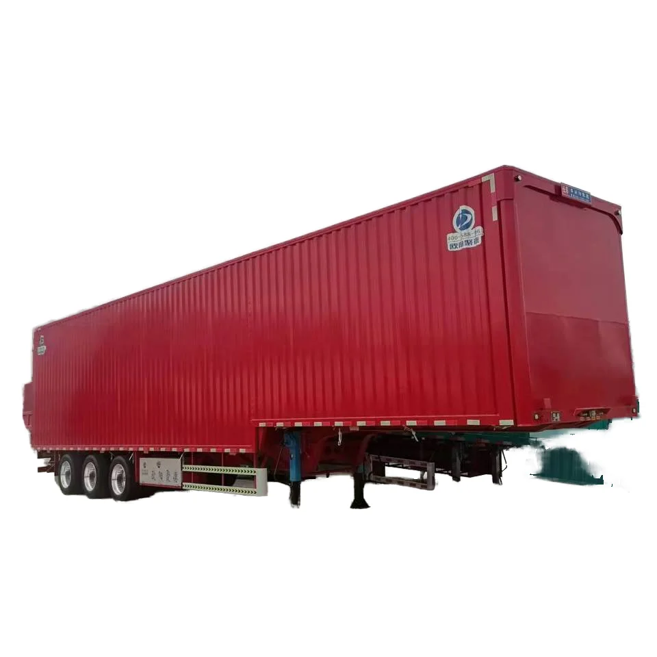 OYJD new 40ft flatbed trailer express plus skeleton chassis van semitrailer package parcels transnational transport on sale