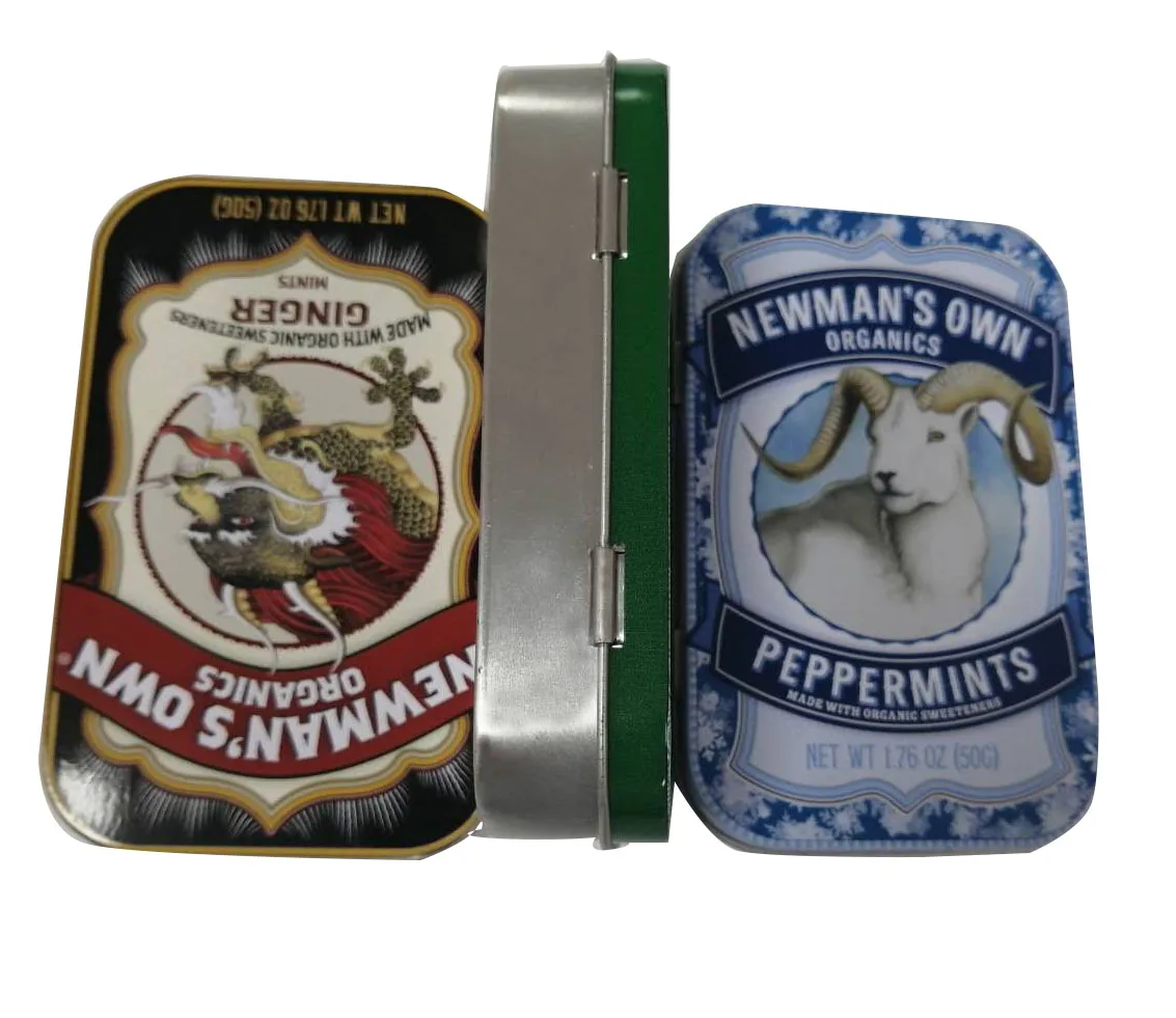 
Tinplate metal storage candy mint chewing gum packaging tin box 