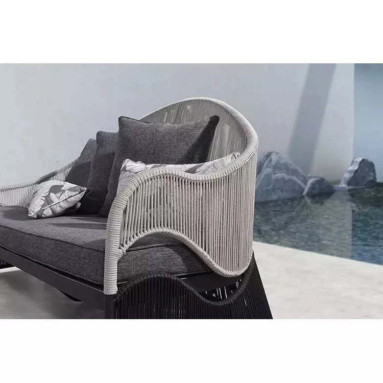 OEM Custom Garden Sofa Commercial Outdoor Exterior Furniture Weaved Rope Outdoor Furniture