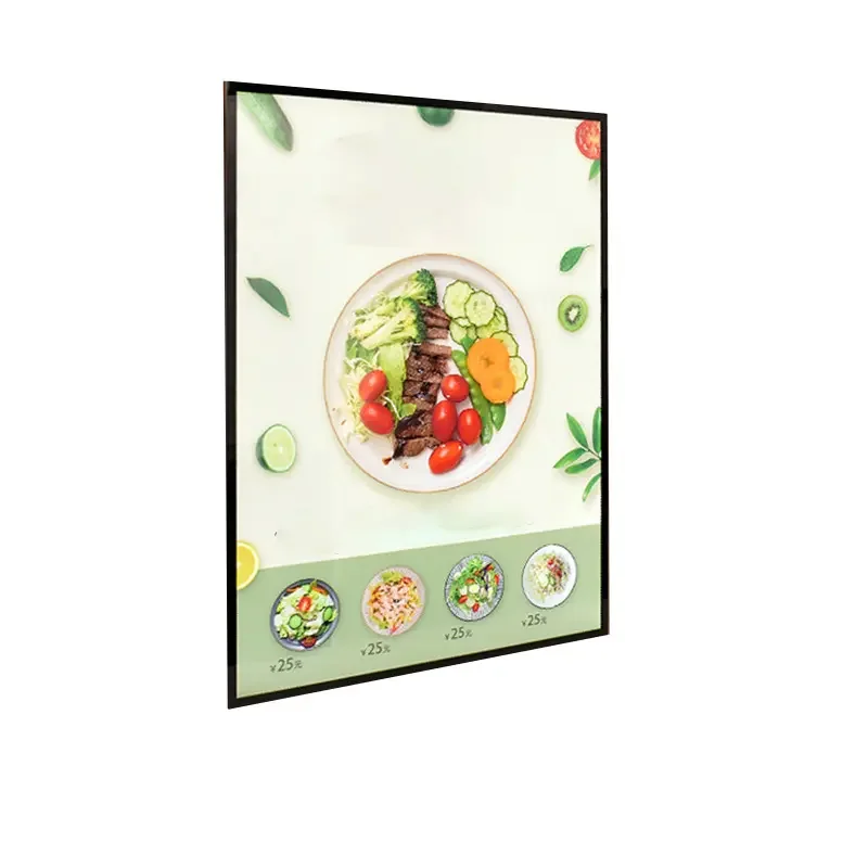 Wall Display Board Led Aluminum Frame Menu Square 24'x36' Slim Led Display Light Box Frame Wall Advertising Light Boxes