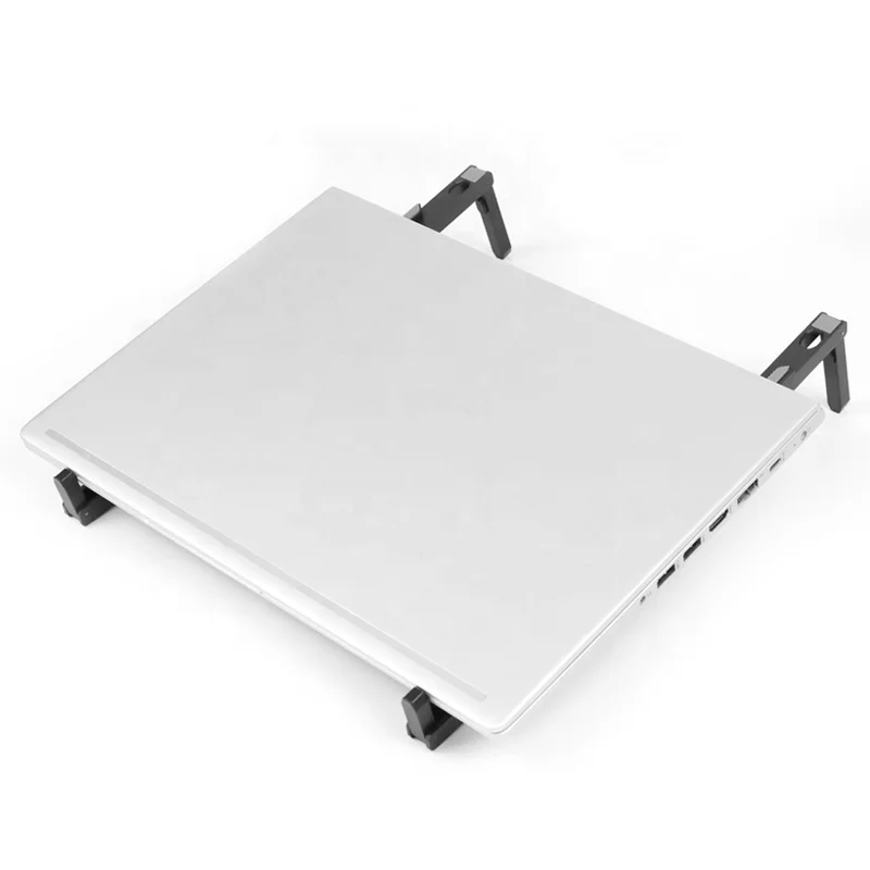 Hot Selling Customs Color Easy Carry Adjustable Ergonomic Laptop Stands Plastic With Cooling Fan