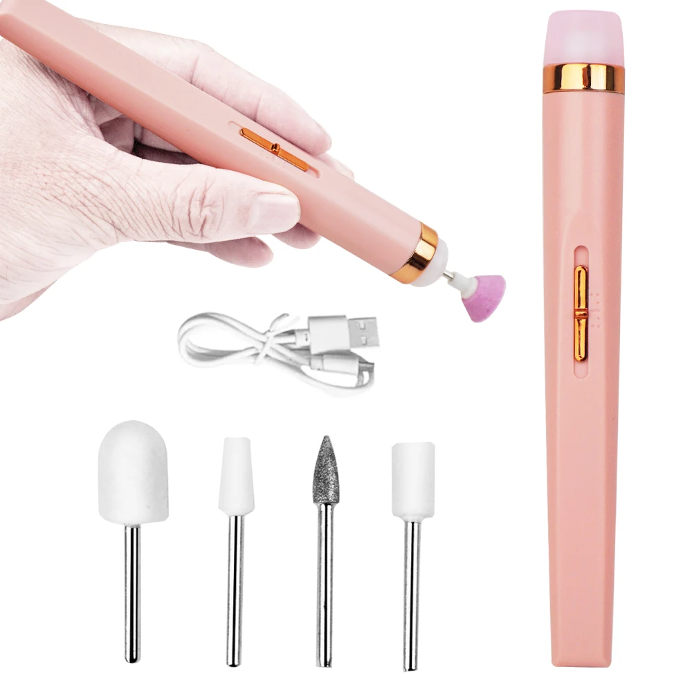 Professional Manicure Pedicure Kit Cordless Nail Drill Machine Electric Nail File Set
