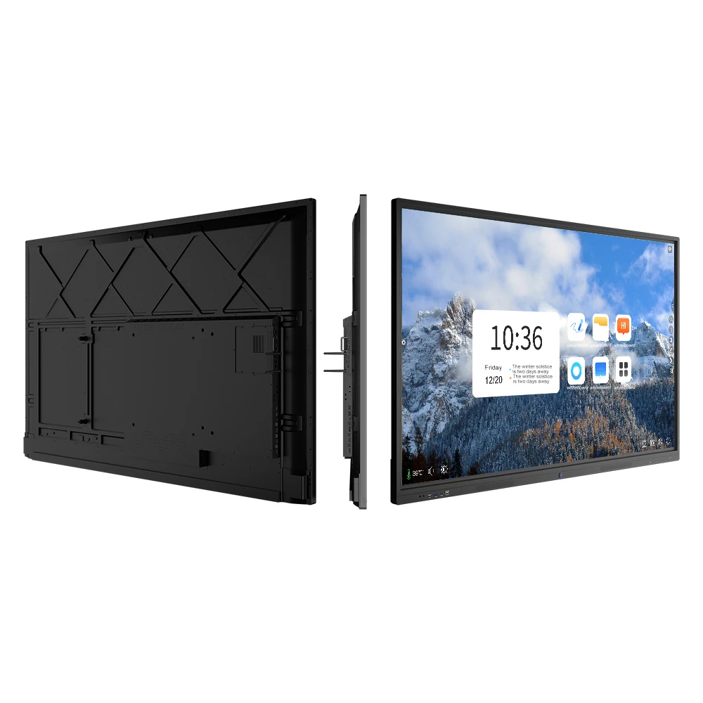 LCD Display Touch Screen Whiteboard Smart Board Tv Stand 65inch Factory Supply 65 75 86 Inch 65 Inch Oled Tv Black and Silver