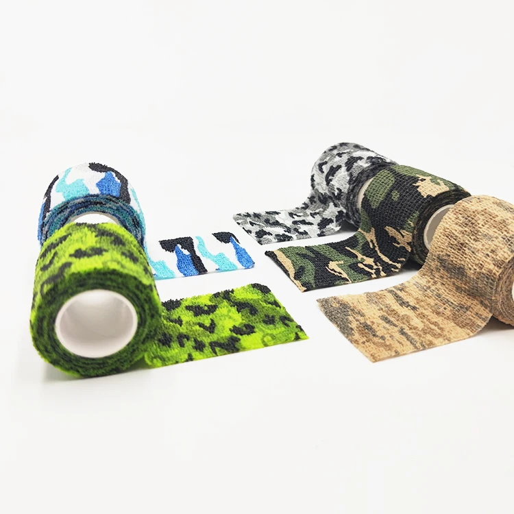 Оптовая продажа, самоклеящиеся красочные бандажи, камуфляжные спортивные бандажи